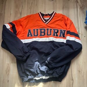 Auburn Vintage Pullover Windbreaker - Orange & Navy